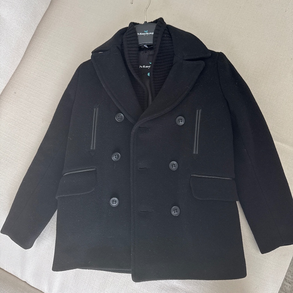 Mackage boys size 8 wool coat